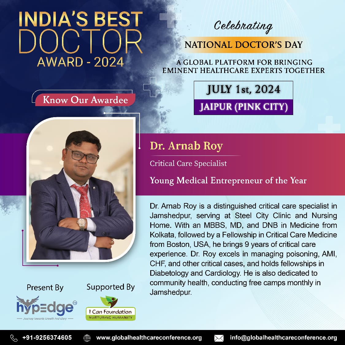 India's Best Doctor Award 2024